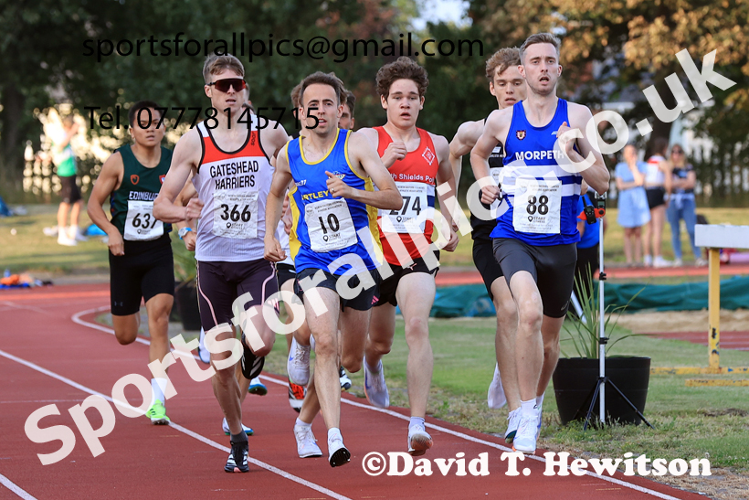 800 metres, 2025 NEGP No 6 Monkton, Wednesday, August 13th.  Photo: David T. Hewitson/Sports for All Pics